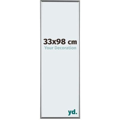 yd. Your Decoration Fotolijst 33 x 98 cm, zilver hoogglans, fotokader van kunststof met acrylglas, ontspiegeld frame, 33 x 98 cm, Evry yd. Your Decoration Fotolijst 33 x 98 cm, zilver hoogglans, fotokader van kunststof met acrylglas, ontspiegeld frame, 33 x 98 cm, Evry