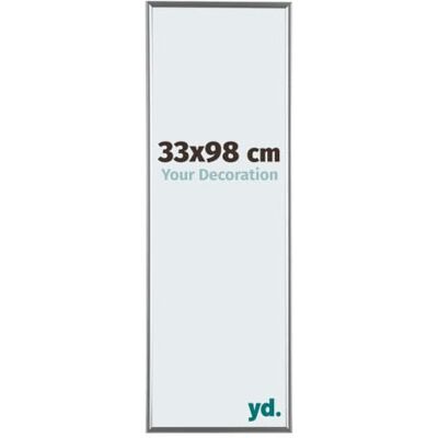 yd. Your Decoration Fotolijst 33 x 98 cm, zilver hoogglans, fotokader van kunststof met acrylglas, ontspiegeld frame, 33 x 98 cm, Evry yd. Your Decoration Fotolijst 33 x 98 cm, zilver hoogglans, fotokader van kunststof met acrylglas, ontspiegeld frame, 33 x 98 cm, Evry