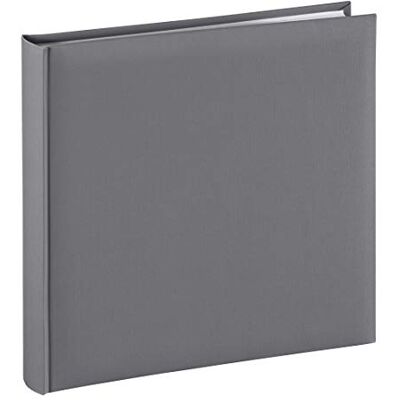 Hama Fotoalbum Jumbo 30 x 30 cm (fotoboek met 80 witte pagina's, album voor 320 foto's om zelf vorm te geven en vast te plakken), grijs Hama Fotoalbum Jumbo 30 x 30 cm (fotoboek met 80 witte pagina's, album voor 320 foto's om zelf vorm te geven en vast te plakken), grijs