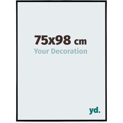 yd. Your Decoration Fotolijst 75 x 98 cm, zwart mat, fotokader van kunststof met acrylglas, ontspiegeld frame, 75 x 98 cm, Evry yd. Your Decoration Fotolijst 75 x 98 cm, zwart mat, fotokader van kunststof met acrylglas, ontspiegeld frame, 75 x 98 cm, Evry