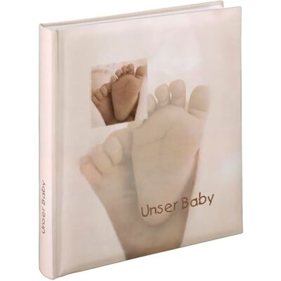 Hama Blanco fotoalbum "Baby Feel" 29 cm x 32 cm, 60 witte pagina's, 300 foto's 10 cm x 15 cm, hoed tekst aan beide zijden) beige/bruin/wit Hama Blanco fotoalbum "Baby Feel" 29 cm x 32 cm, 60 witte pagina's, 300 foto's 10 cm x 15 cm, hoed tekst aan beide zijden) beige/bruin/wit