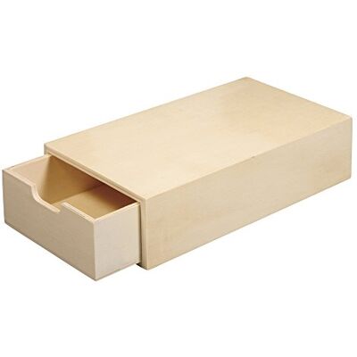 Rayher 62601000 FSC Mix Credit houten kist, 20 x 10 x 5 cm, verschuifbare binnenzak, natuur/bruin Rayher 62601000 FSC Mix Credit houten kist, 20 x 10 x 5 cm, verschuifbare binnenzak, natuur/bruin