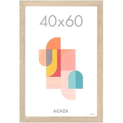 ACAZA Fotolijst 40 x 60 cm van mdf-hout, licht eiken ACAZA Fotolijst 40 x 60 cm van mdf-hout, licht eiken