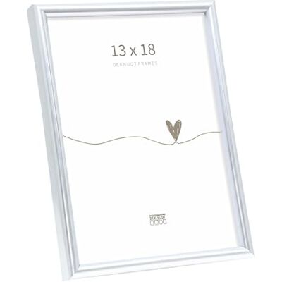 Deknudt Frames S011D1 fotolijst, hars, mat, zilverkleurig, 13 x 18 cm zilverkleurig, om op te hangen of neer te zetten, voor posters of posters Deknudt Frames S011D1 fotolijst, hars, mat, zilverkleurig, 13 x 18 cm zilverkleurig, om op te hangen of neer te zetten, voor posters of posters