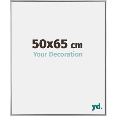 yd. Your Decoration Fotolijst 50 x 65 cm, kunststof fotokader met acrylglas, ontspiegeld glas, uitstekende kwaliteit, zilver, Evry yd. Your Decoration Fotolijst 50 x 65 cm, kunststof fotokader met acrylglas, ontspiegeld glas, uitstekende kwaliteit, zilver, Evry