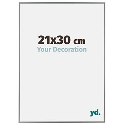 yd. Your Decoration Fotolijst 21 x 30 cm, kunststof fotokader met acrylglas, ontspiegeld glas, uitstekende kwaliteit, zilver, Evry yd. Your Decoration Fotolijst 21 x 30 cm, kunststof fotokader met acrylglas, ontspiegeld glas, uitstekende kwaliteit, zilver, Evry