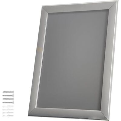 Albyco Clic Clac Frames voor posters en foto's A5-formaat, 14,8 x 21 cm framedikte 20 mm aluminium profiel zilver kliklijst Albyco Clic Clac Frames voor posters en foto's A5-formaat, 14,8 x 21 cm framedikte 20 mm aluminium profiel zilver kliklijst