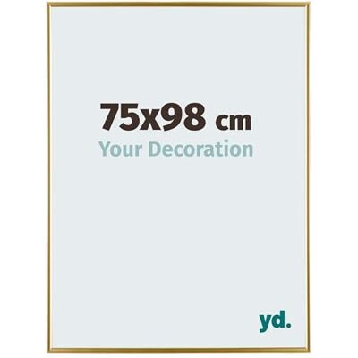 yd. Your Decoration Fotolijst 75 x 98 cm, goud, fotokader van kunststof met acrylglas, ontspiegeld frame, 75 x 98 cm, Evry yd. Your Decoration Fotolijst 75 x 98 cm, goud, fotokader van kunststof met acrylglas, ontspiegeld frame, 75 x 98 cm, Evry