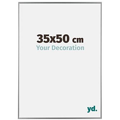 yd. Your Decoration Fotolijst 35 x 50 cm, kunststof fotokader met acrylglas, ontspiegeld glas, uitstekende kwaliteit, zilver, Evry yd. Your Decoration Fotolijst 35 x 50 cm, kunststof fotokader met acrylglas, ontspiegeld glas, uitstekende kwaliteit, zilver, Evry