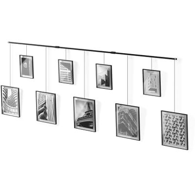 Umbra Exhibit Set van 9 lijsten, 13 x 18 en 20 x 25 cm, zwart Umbra Exhibit Set van 9 lijsten, 13 x 18 en 20 x 25 cm, zwart