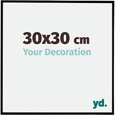yd. Your Decoration Fotolijst 30 x 30 cm, kunststof fotokader met acrylglas, ontspiegeld glas, uitstekende kwaliteit, zwart mat, Evry yd. Your Decoration Fotolijst 30 x 30 cm, kunststof fotokader met acrylglas, ontspiegeld glas, uitstekende kwaliteit, zwart mat, Evry
