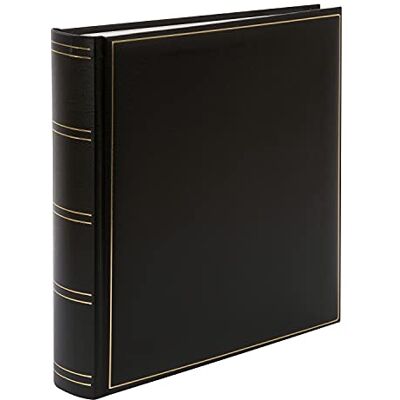 Goldbuch 31 385 Klassiek fotoalbum met 100 witte pagina's en perkamenttabbladen, omslag van kunstleer en gouden reliëf, plakalbum, 30 x 31 x 6 cm, zwart Goldbuch 31 385 Klassiek fotoalbum met 100 witte pagina's en perkamenttabbladen, omslag van kunstleer en gouden reliëf, plakalbum, 30 x 31 x 6 cm, zwart