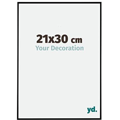 yd. Your Decoration Fotolijst 21 x 30 cm, kunststof fotokader met acrylglas, ontspiegeld glas, uitstekende kwaliteit, zwart mat, Evry yd. Your Decoration Fotolijst 21 x 30 cm, kunststof fotokader met acrylglas, ontspiegeld glas, uitstekende kwaliteit, zwart mat, Evry