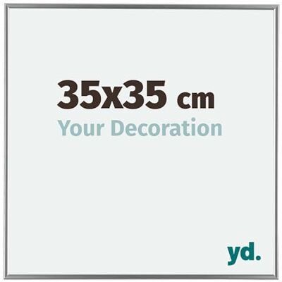 yd. Your Decoration Fotolijst 35 x 35 cm, kunststof fotokader met acrylglas, ontspiegeld glas, uitstekende kwaliteit, zilver, Evry yd. Your Decoration Fotolijst 35 x 35 cm, kunststof fotokader met acrylglas, ontspiegeld glas, uitstekende kwaliteit, zilver, Evry