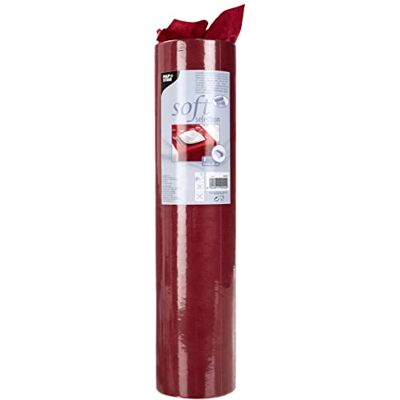PAPSTAR , #84323 Soft Selection Tafelloper van vliesstof, 24 m x 40 cm, bordeauxrood PAPSTAR , #84323 Soft Selection Tafelloper van vliesstof, 24 m x 40 cm, bordeauxrood