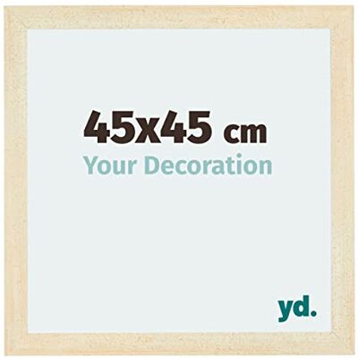 yd. Your Decoration Fotolijst, 45 x 45 cm, MDF fotokader met acrylglas ontspiegeld glas, uitstekende kwaliteit Zand Geveegd Mura, yd. Your Decoration Fotolijst, 45 x 45 cm, MDF fotokader met acrylglas ontspiegeld glas, uitstekende kwaliteit Zand Geveegd Mura,