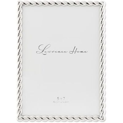 Lawrence Frames Metalen frame met touw, 5 x 7, zilver Lawrence Frames Metalen frame met touw, 5 x 7, zilver