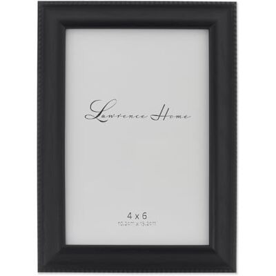 Lawrence Frames Klassieke fotolijst met kralen, zwart, 10 x 15 cm Lawrence Frames Klassieke fotolijst met kralen, zwart, 10 x 15 cm