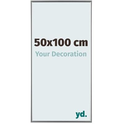 yd. Your Decoration Fotolijst 50 x 100 cm, zilver hoogglans, fotokader van kunststof met acrylglas, ontspiegeld frame, 50 x 100 cm, Evry yd. Your Decoration Fotolijst 50 x 100 cm, zilver hoogglans, fotokader van kunststof met acrylglas, ontspiegeld frame, 50 x 100 cm, Evry