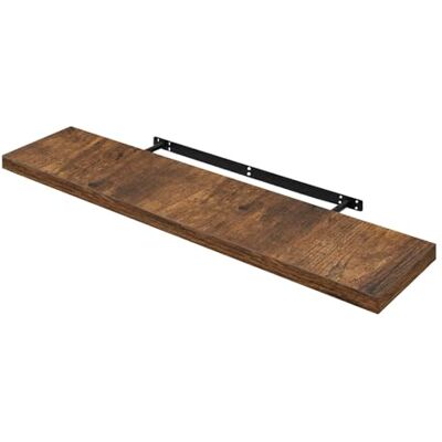 WOLTU Zwevend wandrek van MDF, bruin, vintage, 100 x 22,9 x 3,8 cm Zwevend wandrek vintage bruin voor boeken, foto's, decoratie WOLTU Zwevend wandrek van MDF, bruin, vintage, 100 x 22,9 x 3,8 cm Zwevend wandrek vintage bruin voor boeken, foto's, decoratie