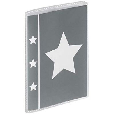 Hama Skies Fotoalbum en bescherming, synthetisch grijs, fotoalbum (beige, grijs, synthetisch, 10 x 15 cm, 2 vellen, 125 mm), 1 verpakking met 24 vellen Hama Skies Fotoalbum en bescherming, synthetisch grijs, fotoalbum (beige, grijs, synthetisch, 10 x 15 cm, 2 vellen, 125 mm), 1 verpakking met 24 vellen