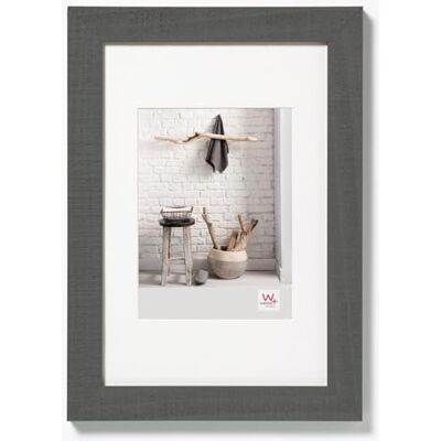 walther design fotolijst grijs 40 x 50 cm met passe-partout, Home houten lijst HO050D walther design fotolijst grijs 40 x 50 cm met passe-partout, Home houten lijst HO050D