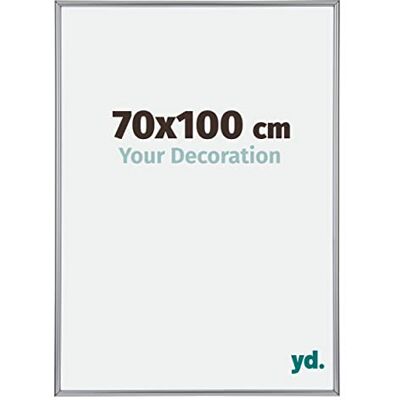 yd. Your Decoration Fotolijst 70 x 100 cm, zilver hoogglans, fotokader van kunststof met acrylglas, ontspiegeld frame, 70 x 100 cm, Annecy yd. Your Decoration Fotolijst 70 x 100 cm, zilver hoogglans, fotokader van kunststof met acrylglas, ontspiegeld frame, 70 x 100 cm, Annecy