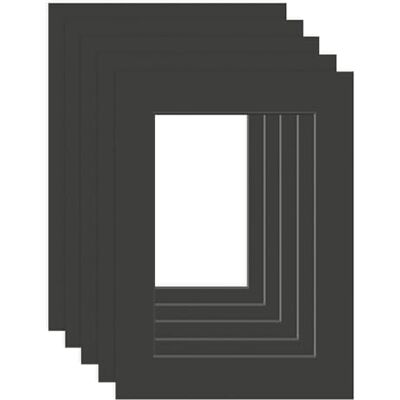 DEHA Design passe-partout (set van 5) 30 x 40 cm voor foto's 20,5 x 29,5 cm (DIN A4), zwart DEHA Design passe-partout (set van 5) 30 x 40 cm voor foto's 20,5 x 29,5 cm (DIN A4), zwart
