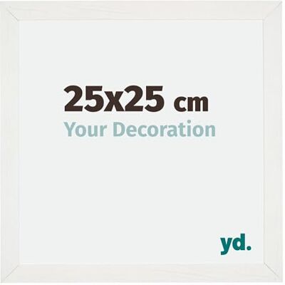 yd. Your Decoration Fotolijst 25x25 cm MDF Fotokader met Acrylglas Ontspiegeld Glas Uitstekende Kwaliteit Wit Geveegd Mura, yd. Your Decoration Fotolijst 25x25 cm MDF Fotokader met Acrylglas Ontspiegeld Glas Uitstekende Kwaliteit Wit Geveegd Mura,