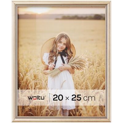 WOLTU Houten fotolijst om neer te zetten en op te hangen aan de muur, 25,4 x 20,3 cm, met glasplaat WOLTU Houten fotolijst om neer te zetten en op te hangen aan de muur, 25,4 x 20,3 cm, met glasplaat