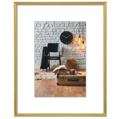 Hama Sevilla Fotolijst, 30 x 40 cm, met passe-partout, 20 x 27 cm, hoogwaardig kunststof frame om op te hangen, goud Hama Sevilla Fotolijst, 30 x 40 cm, met passe-partout, 20 x 27 cm, hoogwaardig kunststof frame om op te hangen, goud