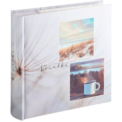 Hama Relax fotoalbum met memo (herinneringsalbum, vakantie, verjaardag, 22 x 22,5 cm, 100 pagina's met hoezen voor 200 foto's, 10 x 15 cm, memozone en SD-kaartzak), meerkleurig/ademend Hama Relax fotoalbum met memo (herinneringsalbum, vakantie, verjaardag, 22 x 22,5 cm, 100 pagina's met hoezen voor 200 foto's, 10 x 15 cm, memozone en SD-kaartzak), meerkleurig/ademend
