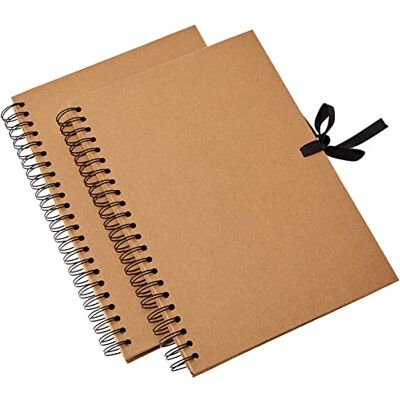 Artemio Fotoalbum voor scrapbooking, spiraalbinding, A4, kraftpapier, 23,5 x 3 x 30,5 cm Artemio Fotoalbum voor scrapbooking, spiraalbinding, A4, kraftpapier, 23,5 x 3 x 30,5 cm