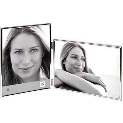 walther design WD115S Chloe Portraitrahmen 2X 10x15 cm, silber walther design WD115S Chloe Portraitrahmen 2X 10x15 cm, silber