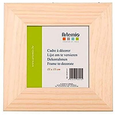Artemio Houten fotolijst, 13 cm x 13 cm, hout, beige, 21 x 1 x 21 cm Artemio Houten fotolijst, 13 cm x 13 cm, hout, beige, 21 x 1 x 21 cm