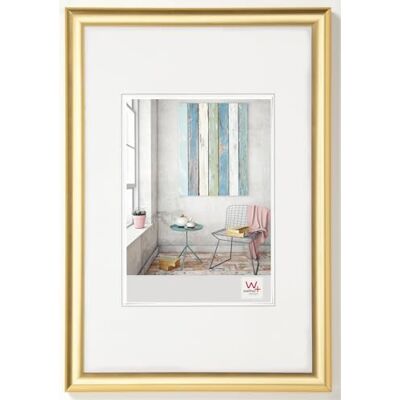 walther design KP824G Trendstyle kunststof frame 18 x 24 cm, goud walther design KP824G Trendstyle kunststof frame 18 x 24 cm, goud
