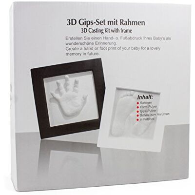 BRUBAKER Cadeauhand voor baby's of voeten van 23,5 x 23,5 cm, wit BRUBAKER Cadeauhand voor baby's of voeten van 23,5 x 23,5 cm, wit