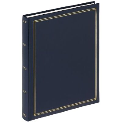 walther design Blauw fotoalbum zelfklevend album kunstleer met reliëf, Monza SK-124-L walther design Blauw fotoalbum zelfklevend album kunstleer met reliëf, Monza SK-124-L
