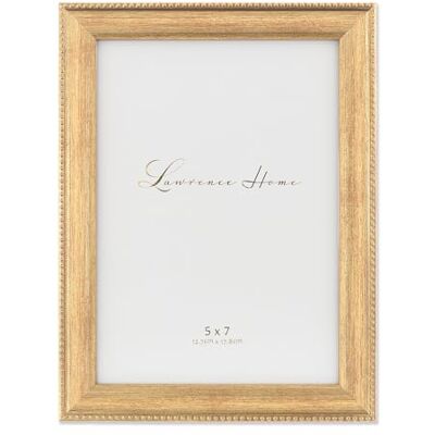 Lawrence Frames Fotolijst, polystyreen, goud, 12,7 x 17,8 cm Lawrence Frames Fotolijst, polystyreen, goud, 12,7 x 17,8 cm