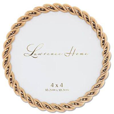 Lawrence Frames Rope Design 4 x 4 rond metalen frame goud Lawrence Frames Rope Design 4 x 4 rond metalen frame goud