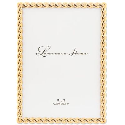 Lawrence Frames 5 x 7 gouden touw fotolijst Lawrence Frames 5 x 7 gouden touw fotolijst