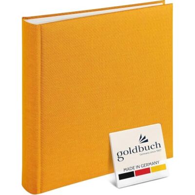 Goldbuch 31705 fotoalbum, Summertime, 30 x 31 cm, fotoboek met 100 Witte pagina's en scheidingsbladen van pergamijn, linnen fotoalbum, herinneringsalbum,30x31 cm, geel Album Jumbo avec couverture en lin jaune, 100 pages blanches et intercalaires en parc Goldbuch 31705 fotoalbum, Summertime, 30 x 31 cm, fotoboek met 100 Witte pagina's en scheidingsbladen van pergamijn, linnen fotoalbum, herinneringsalbum,30x31 cm, geel Album Jumbo avec couverture en lin jaune, 100 pages blanches et intercalaires en parc