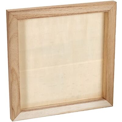 Artemio VITAB3030 3D-houten frame om te decoreren, hout, beige, 30 x 2 x 30 cm Artemio VITAB3030 3D-houten frame om te decoreren, hout, beige, 30 x 2 x 30 cm