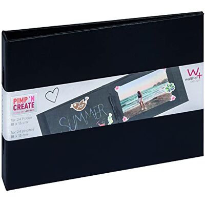 walther design MA-099-B fotoalbum PMP AND CREATE horizontaal, met trekkoord, 15 x 20 cm, zwart walther design MA-099-B fotoalbum PMP AND CREATE horizontaal, met trekkoord, 15 x 20 cm, zwart