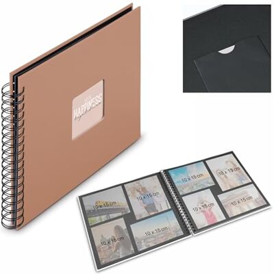 Hama Spiraalalbum "Fine Art", 36 x 32 cm, 50 witte pagina's, terracotta Hama Spiraalalbum "Fine Art", 36 x 32 cm, 50 witte pagina's, terracotta
