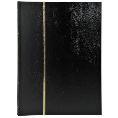 EXACOMPTA Ref. 26161E 1 Klassiek postzegelalbum 64 zwarte pagina's Buitenafmetingen: 22,5 x 30,5 cm Omslag van kunstleer 9 strepen Acetaat Kleur: Zwart EXACOMPTA Ref. 26161E 1 Klassiek postzegelalbum 64 zwarte pagina's Buitenafmetingen: 22,5 x 30,5 cm Omslag van kunstleer 9 strepen Acetaat Kleur: Zwart