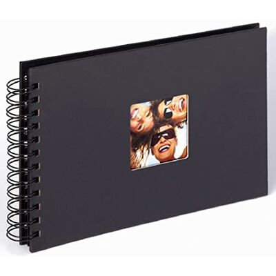 walther design fotoalbum zwart 23 x 17 cm spiraalalbum met omslaguitsparing, Fun SA-109-B walther design fotoalbum zwart 23 x 17 cm spiraalalbum met omslaguitsparing, Fun SA-109-B