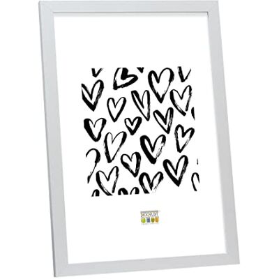Deknudt Frames S44CD1 Basic fotolijst, hout/MDF, 15 x 20 cm, zilverkleurig Deknudt Frames S44CD1 Basic fotolijst, hout/MDF, 15 x 20 cm, zilverkleurig