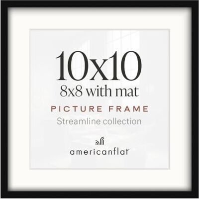 Americanflat Fotolijst 25 x 25 cm, zwart, fotolijst 20 x 20 cm met Onbreekbaar glas, wand- of tafeldisplay met ezel inbegrepen, zaagtandhaken inbegrepen Americanflat Fotolijst 25 x 25 cm, zwart, fotolijst 20 x 20 cm met Onbreekbaar glas, wand- of tafeldisplay met ezel inbegrepen, zaagtandhaken inbegrepen