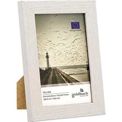 Goldbuch 92 0493 Tallinn Vintage houten fotolijst voor Bildimm 13 x 18 cm staand formaat met wandhouder Goldbuch 92 0493 Tallinn Vintage houten fotolijst voor Bildimm 13 x 18 cm staand formaat met wandhouder